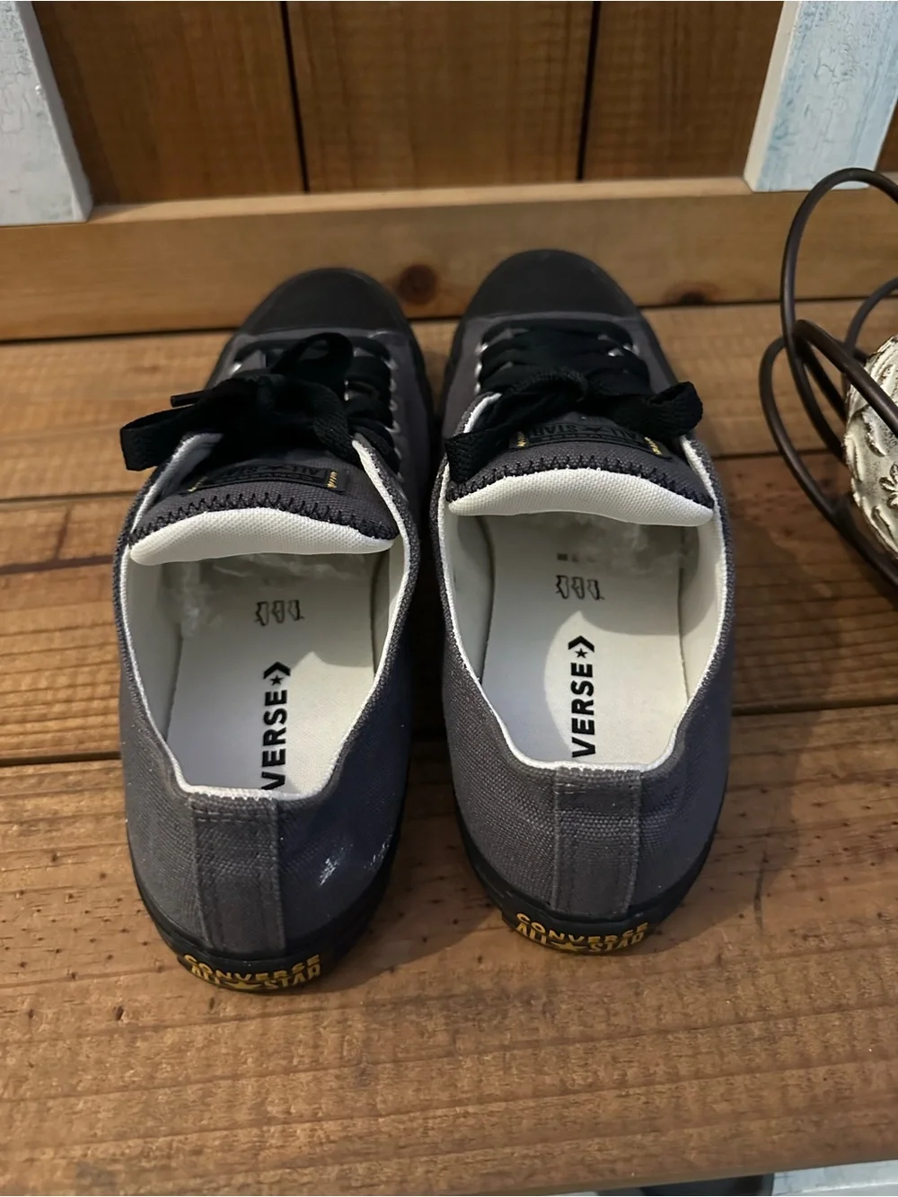 Converse Low Top Sneakers - Black and Gray